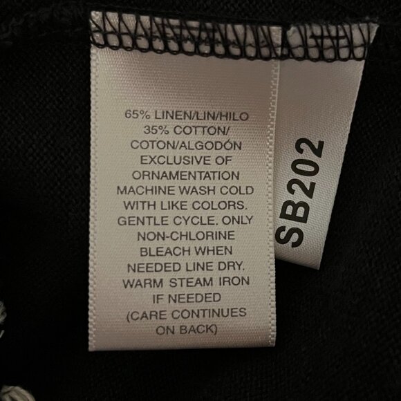 Vintage Susan Bristol Linen Blend Hand Embroidered Cardigan, Size S - Picture 12 of 12